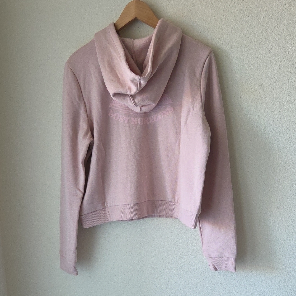 Hurley Light Pink Lost Horizon Graphic Hoodie Sz L NWT Soft Cotton Blend Comfy - Picture 6 of 13
